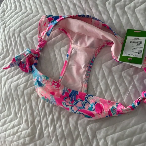 Lilly Pulitzer Guava Bikini Bottom In Light Pascha Pink Aquadesiac NEW WITH TAG - Picture 4 of 7